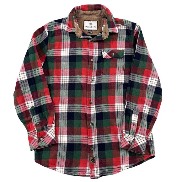 Legendary Whitetails Other - Legendary Whitetails Button Down Flannel Shirt Boys Youth XL (18/20) Red Green